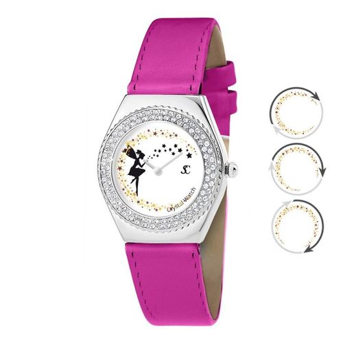 Montre Alysson Licorne À Mouvement Tournant Sc Crystal Ornée De Cristaux Autrichiens