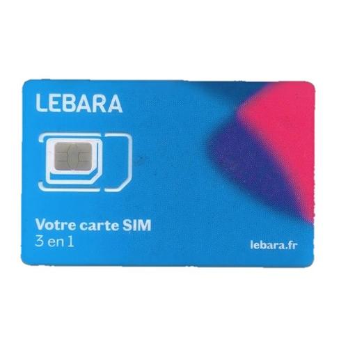 Carte Sim Lebara (Réseau Bouygues Télécom)