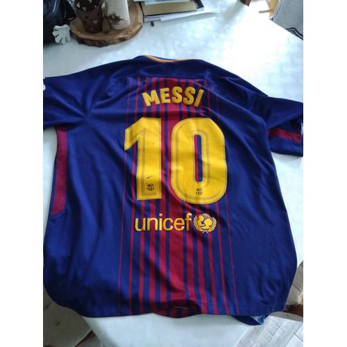 Maillot Barcelone Domicile 2017-2018 Floqué Messi