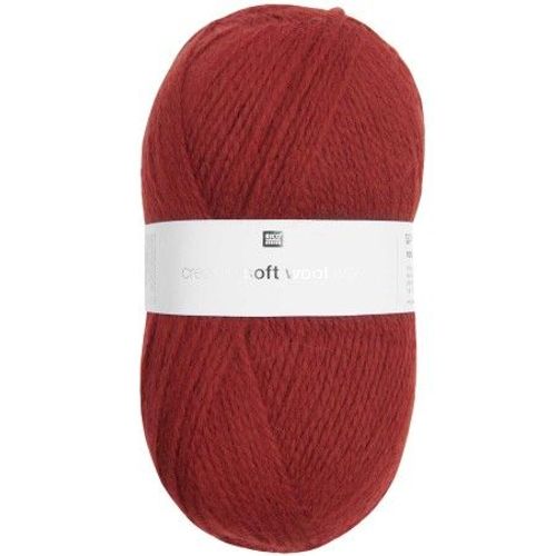 Fil De Laine À Tricoter Creative Soft Wool Aran - 100gr - Rico Design 34 Rouge