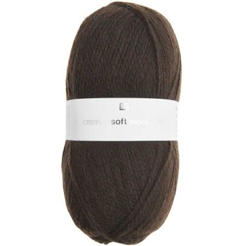 Fil De Laine À Tricoter Creative Soft Wool Aran - 100gr - Rico Design 38 Chocolat