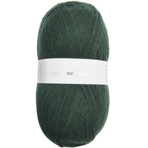 Fil De Laine À Tricoter Creative Soft Wool Aran - 100gr - Rico Design 37 Vert Sapin