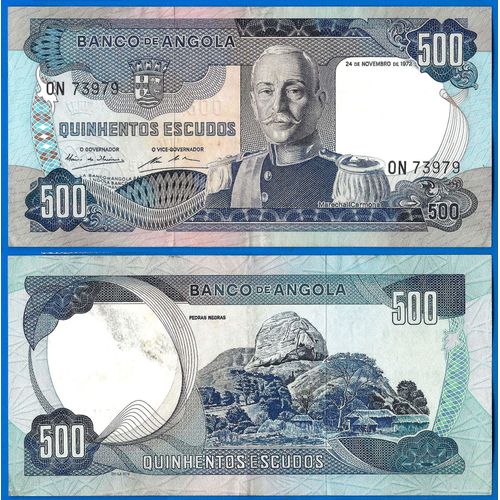 Angola 500 Escudos 1972 Carmona Colonie Portugal Escudos Afrique