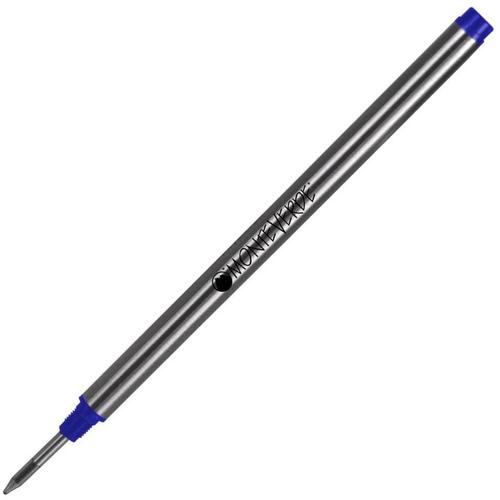 Monteverde Blister 2 Recharges Roller Bleu Pointe Fine Compatible Avec Montblanc