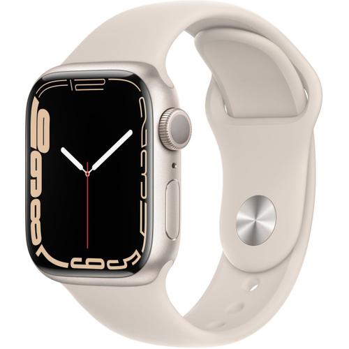 Apple Watch Series 7 (Gps) - Boitier 41 Mm Aluminium Lumière Stellaire Avec Bracelet Sport Lumière Stellaire