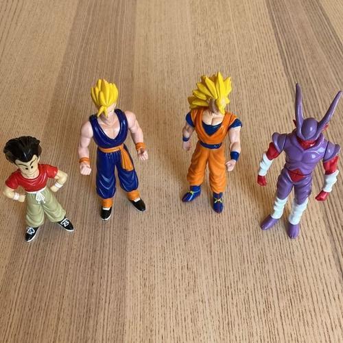 Lot de 4 figurines Dragon Ball Z Bandaï Toys datant de 1989 - environ 13 cm