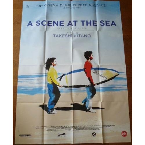 A Scene At The Sea De Takeshi Kitano Avec Kuroudo Maki, Hiroko Oshima... - Affiche Originale De Cinéma Format 120 Cm X 160 Cm