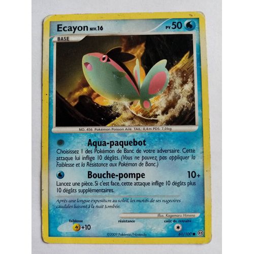 Carte Pokemon Diamant Et Perle - Tempete : Ecayon 61/100