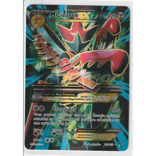 Carte Pokemon - Mcizayox Ex - 120/122 - Ultra-Rare En Full Art - Xy9 Rupture Turbo - V.F