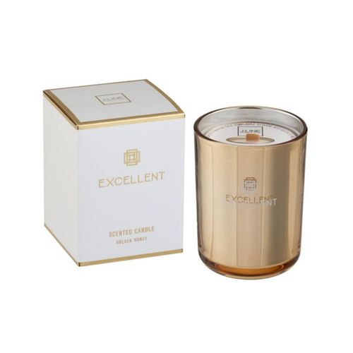 Paris Prix - Bougie Parfumée En Verre "Excellent" 12cm Golden Honey