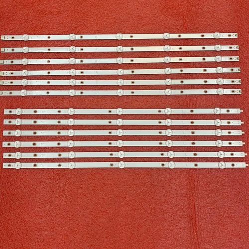 Bande rétro-éclairage 55PUS6503/12, 55PUS6412, 55PUS7503, 55PUS6162, 55PUS6262, 55PUS6753, 55PUS7303, 55PUS6703, pièces/ensemble, LED Nipseyteko