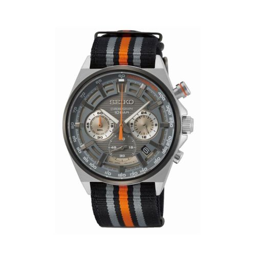 Montre Homme Seiko Sport En Nylon Gris
