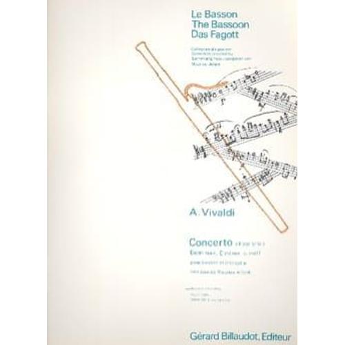 Concerto Rv 480 F Viii N° 14 En Do Mineur Pour Basson Et Piano