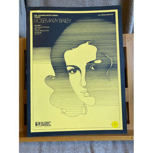 Rosemary Bailey Vol. 1 Partition Orgue Jazz All Organ Éditions Hal Léonard 1975