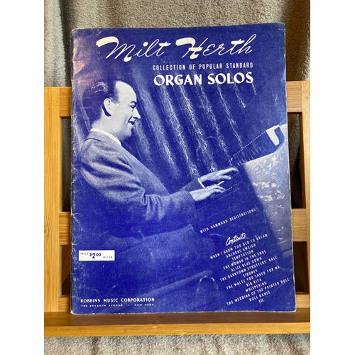 Milt Herth Standards Recueil Partition Orgue Robbins Music Corporation 1942