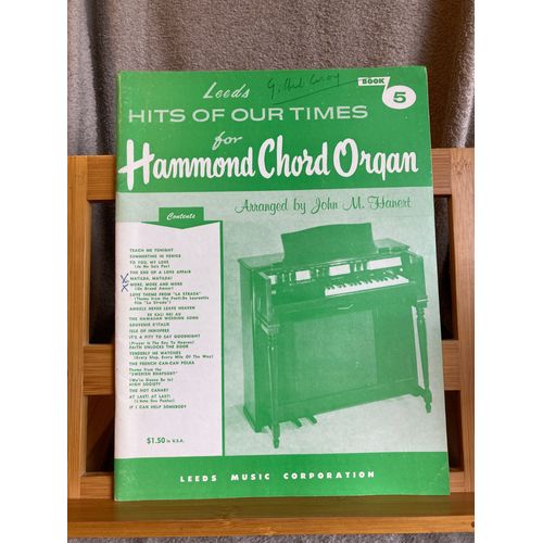 Leeds Hits Of Our Times Partition Orgue Hammond John M. Hanert Vol. 5 Leeds Corp.