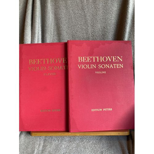 Beethoven Sonates Pour Violon Et Piano Partition Volumes Reliés Editions Peters