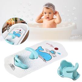 Nouveau Tapis De Bain Bebe Avec Siege De Douche Bebe Enfants Bebe Bain Securite Commodite Siege Confortable Avec Tapis Antiderapant Type Bleu Rakuten