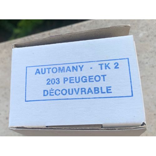 Peugeot 203 Decouvrable Kit Maquette Automany Tk2 Avec Boîte-Automany