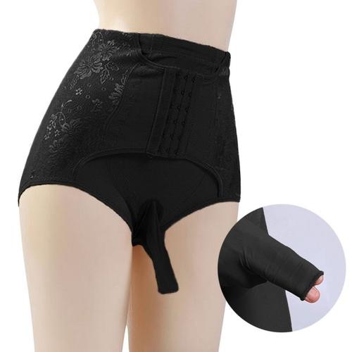 Culotte Sexy En Dentelle Transparente Pour Homme, Sous-Vêtement Érotique Taille Haute Avec Poche À L'entrejambe