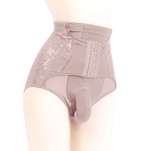 Culotte Sexy En Dentelle Transparente Pour Homme, Sous-Vêtement Érotique Taille Haute Avec Poche À L'entrejambe