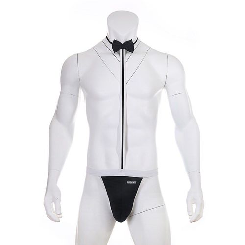 Sous-Vêtements Sexy Pour Hommes, String G, Body, N¿Ud Papillon, Serveur, Lingerie Une Pièce, Vêtements De Performance Érotiques