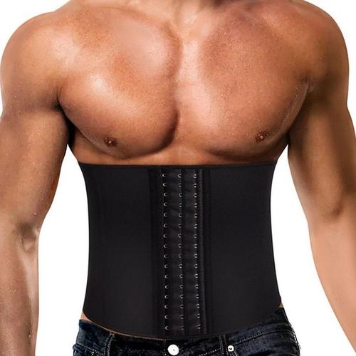 Hommes Taille Formateur Corset Néoprène Corps Shaper Ventre Contrôle Ceinture Sauna Minceur Sangle Fitness Sueur Shapewear Pour Gros Brûleur