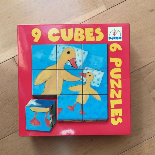 Puzzle Djeco - 9 Cubes 6 Puzzles - Maman Et Bébé