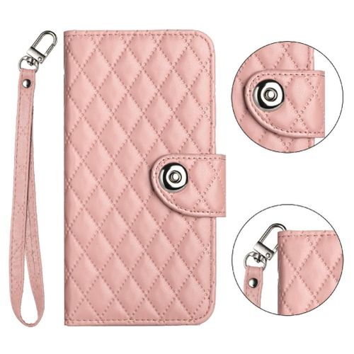 Étui Pour Samsung Galaxy J4 2018 Portefeuille Couverture Bande De Poignet Protection Élégante Antichoc Titulaire De La Carte - Couleur Orange