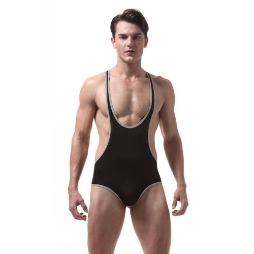Body En Nylon Pour Homme, Sous-Vêtement Ultra-Fin En Soie Glacée, Corset Transparent