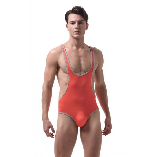 Body En Nylon Pour Homme, Sous-Vêtement Ultra-Fin En Soie Glacée, Corset Transparent