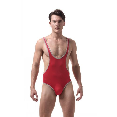 Body En Nylon Pour Homme, Sous-Vêtement Ultra-Fin En Soie Glacée, Corset Transparent