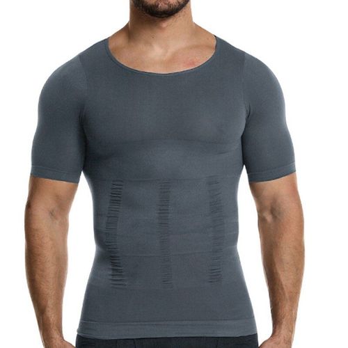 T-Shirt Amincissant Pour Hommes, Corset, Compression De L'abdomen, Contrôle Du Ventre, Cintré À La Taille, Sous-Vêtements De Sport