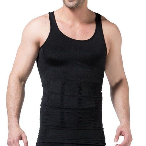 T-Shirt Amincissant Pour Hommes, Corset, Compression De L'abdomen, Contrôle Du Ventre, Cintré À La Taille, Sous-Vêtements De Sport