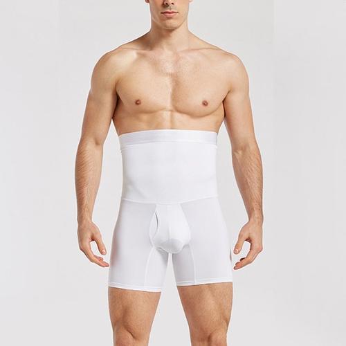 Hommes Ventre Contrôle Shorts Taille Haute Minceur Corps Shaper Compression Shapewear Ventre Ceinture Sous-Vêtements Boxer Slips