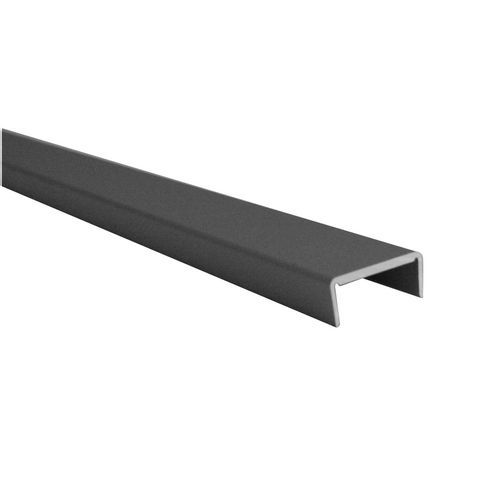 HOMEWELL - Profilé U pour habillage de chant 9x21.5x9, Brut, lg 1950mm