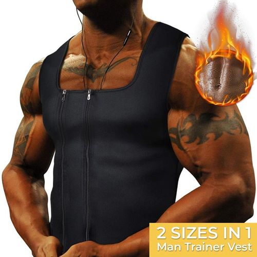 Hommes Sauna Gilet Entraînement Corps Shaper Abdomen Réduisant Shapewear Sueur Ceinture Formateur Ceinture Corset Débardeur Chemise Gros Brûlant