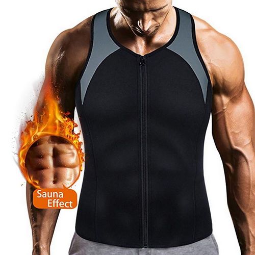 Hommes Sauna Gilet Entraînement Corps Shaper Abdomen Réduisant Shapewear Sueur Ceinture Formateur Ceinture Corset Débardeur Chemise Gros Brûlant