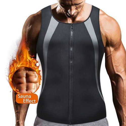 Hommes Sauna Gilet Entraînement Corps Shaper Abdomen Réduisant Shapewear Sueur Ceinture Formateur Ceinture Corset Débardeur Chemise Gros Brûlant