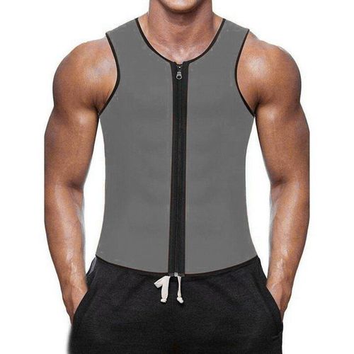Hommes Sauna Gilet Entraînement Corps Shaper Abdomen Réduisant Shapewear Sueur Ceinture Formateur Ceinture Corset Débardeur Chemise Gros Brûlant