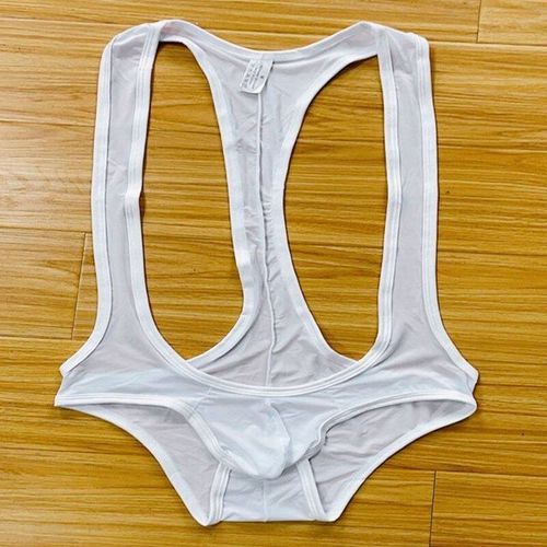 Body Sexy En Soie Glacée Pour Hommes, Sous-Vêtements, Slip D'arrimage, Lutte, Singlet Façonnant, Leotard, Combinaisons À Bretelles