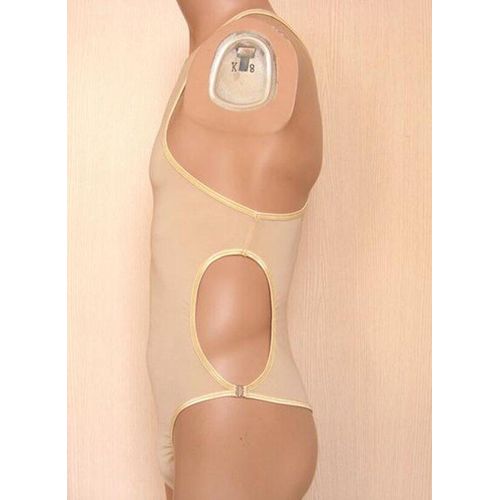 Corset En Soie Glacée Pour Homme, Sous-Vêtement Une Pièce Avec Boucle