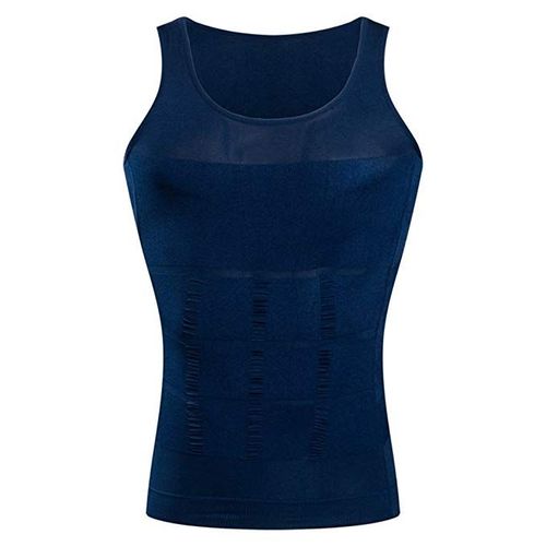 Hommes Compression Sans Couture Minceur Gilet Taille Formateur Débardeur Contrôle Ventre Cacher Homme Poitrine Grosse Chemise