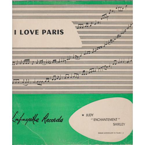 25 Cm Vinyl Judy " Enchantement " Shirley I Love Paris