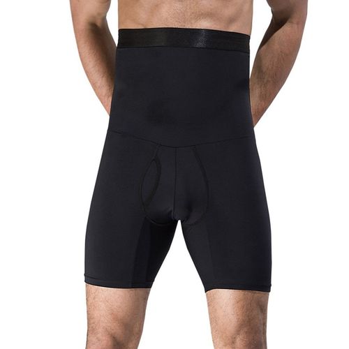 Pantalon Moulant À Taille Haute Pour Homme, Sous-Vêtement À Compression, Double Couche, Séchage Rapide, Modelage Du Ventre