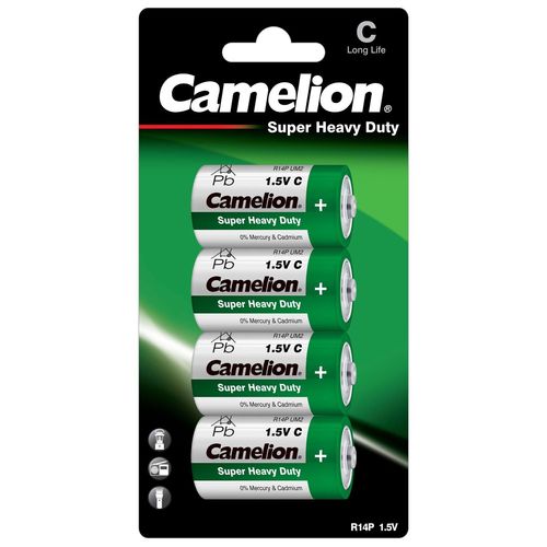 Camelion Pack de 4 piles Super Heavy Duty R14/C