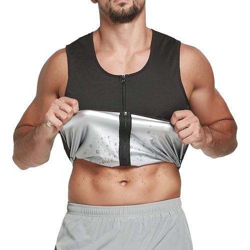 Sauna Gilet Pour Hommes Sueur Corps Shaper Pull Entraînement Chemise Taille Formateur Instantanément Chaud Sauna Effet Débardeurs Fitness Corset