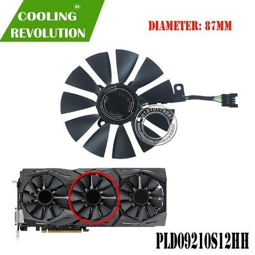 5 PIN -Système de refroidissement de cartes vidéo pour ASUS STRIX GTX 1080/980Ti/1060/1070, ventilateur VGA pour carte graphique gtx