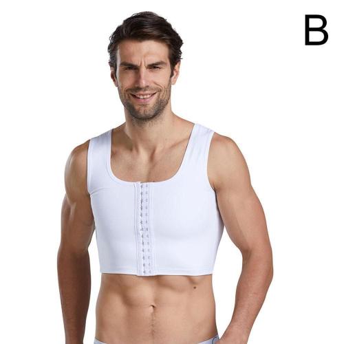 Corset Amincissant Pour Hommes, Compression De Poitrine Sans Manches, Livraison Gratuite, Posture Correcte, Hauts Du Corps K1l6