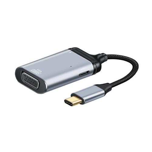 USB C To VGA -Câble USB type c vers Mini DP/VAG/RJ45 k60 Hz, adaptateur de charge rapide pour MacBook Pro, Compatible HDMI